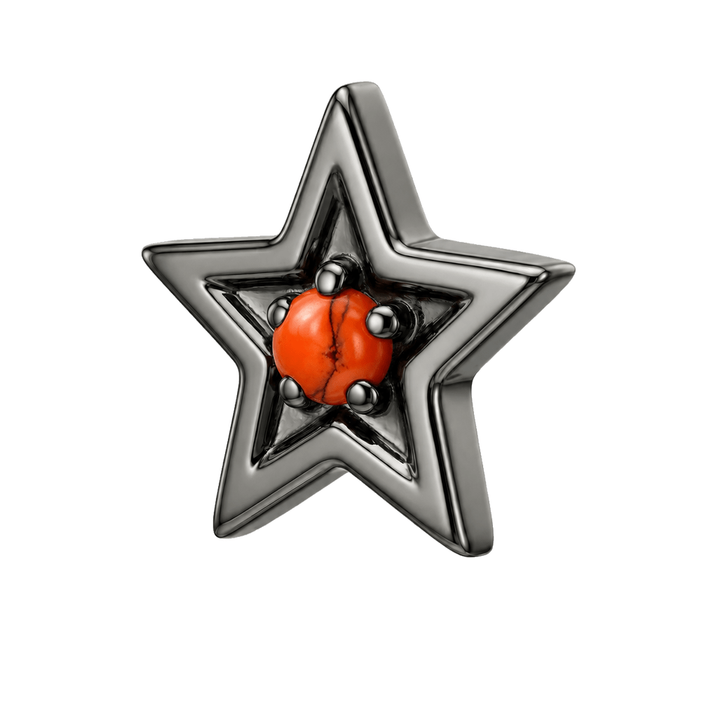 Shining Star - 14K Gold Threadless/Threaded - piercing-zone.com