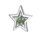 Shining Star - 14K Gold Threadless/Threaded - piercing-zone.com
