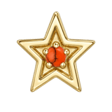 Shining Star - 14K Gold Threadless/Threaded - piercing-zone.com