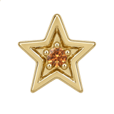 Shining Star - 14K Gold Threadless/Threaded - piercing-zone.com