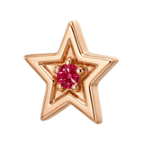 Shining Star - 14K Gold Threadless/Threaded - piercing-zone.com