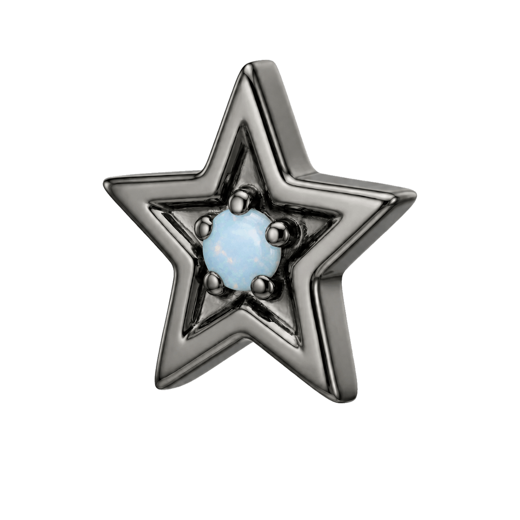 Shining Star - 14K Gold Threadless/Threaded - piercing-zone.com