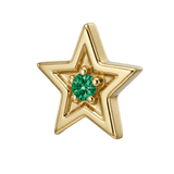 Shining Star - 14K Gold Threadless/Threaded - piercing-zone.com