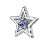 Shining Star - 14K Gold Threadless/Threaded - piercing-zone.com