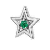 Shining Star - 14K Gold Threadless/Threaded - piercing-zone.com