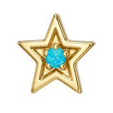 Shining Star - 14K Gold Threadless/Threaded - piercing-zone.com