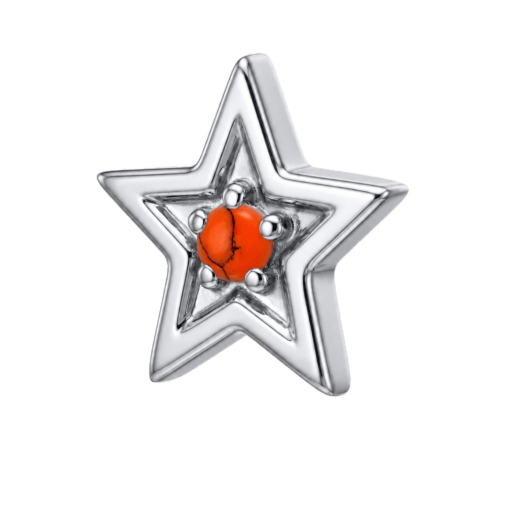 Shining Star - 14K Gold Threadless/Threaded - piercing-zone.com