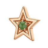 Shining Star - 14K Gold Threadless/Threaded - piercing-zone.com