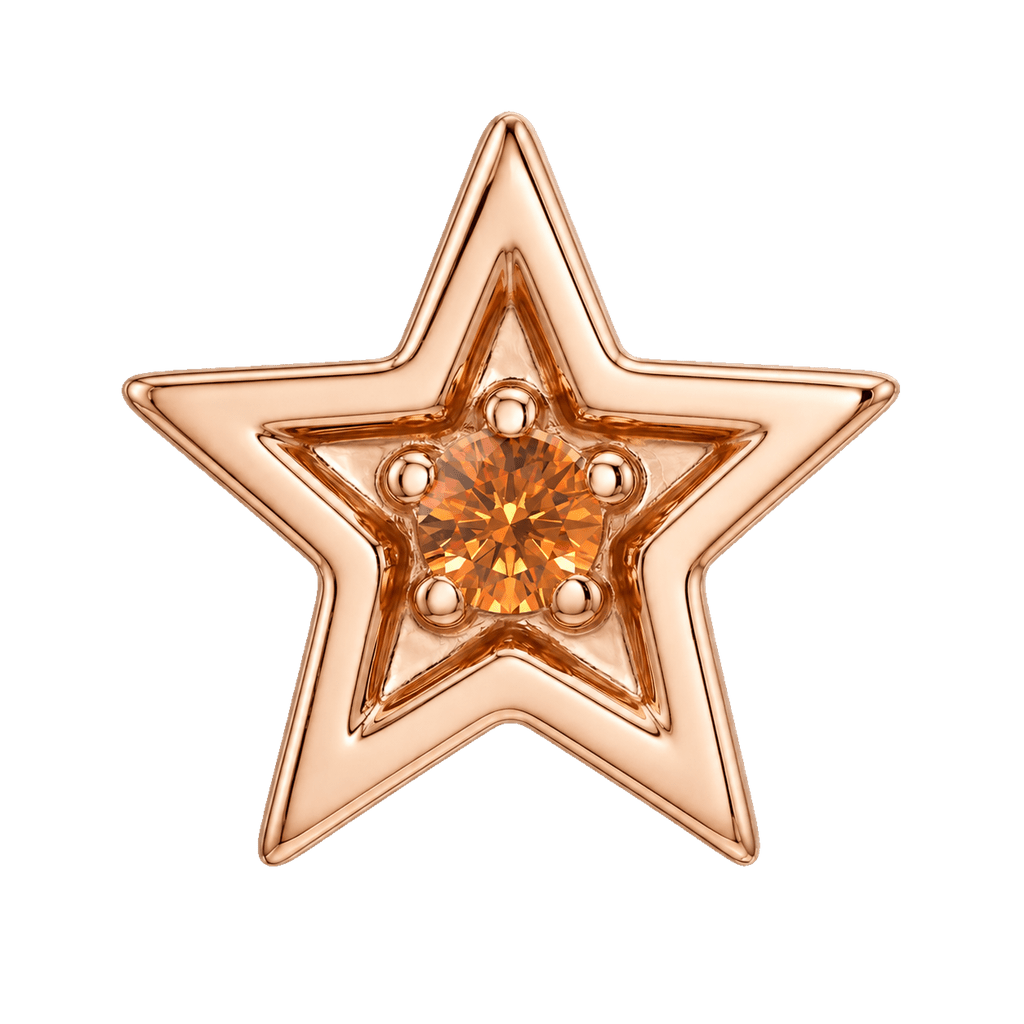 Shining Star - 14K Gold Threadless/Threaded - piercing-zone.com