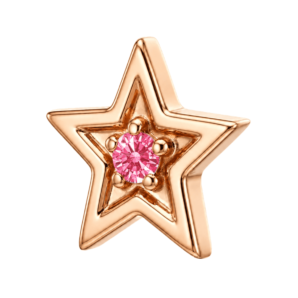 Shining Star - 14K Gold Threadless/Threaded - piercing-zone.com