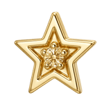 Shining Star - 14K Gold Threadless/Threaded - piercing-zone.com