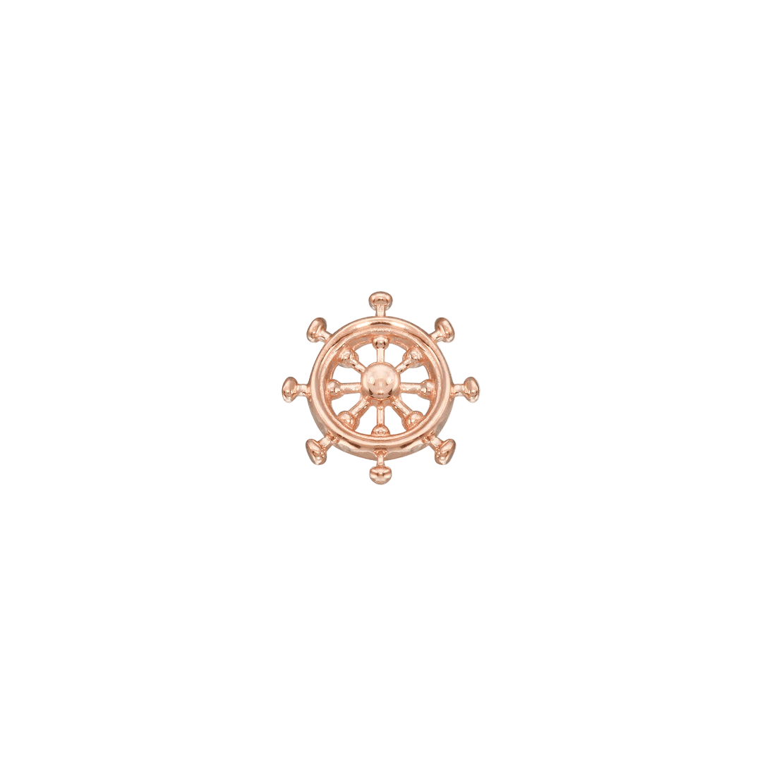 ShipWheel – 14K/18K Gold Threadless End - piercing - zone.com