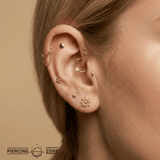 ShipWheel – 14K/18K Gold Threadless End - piercing - zone.com