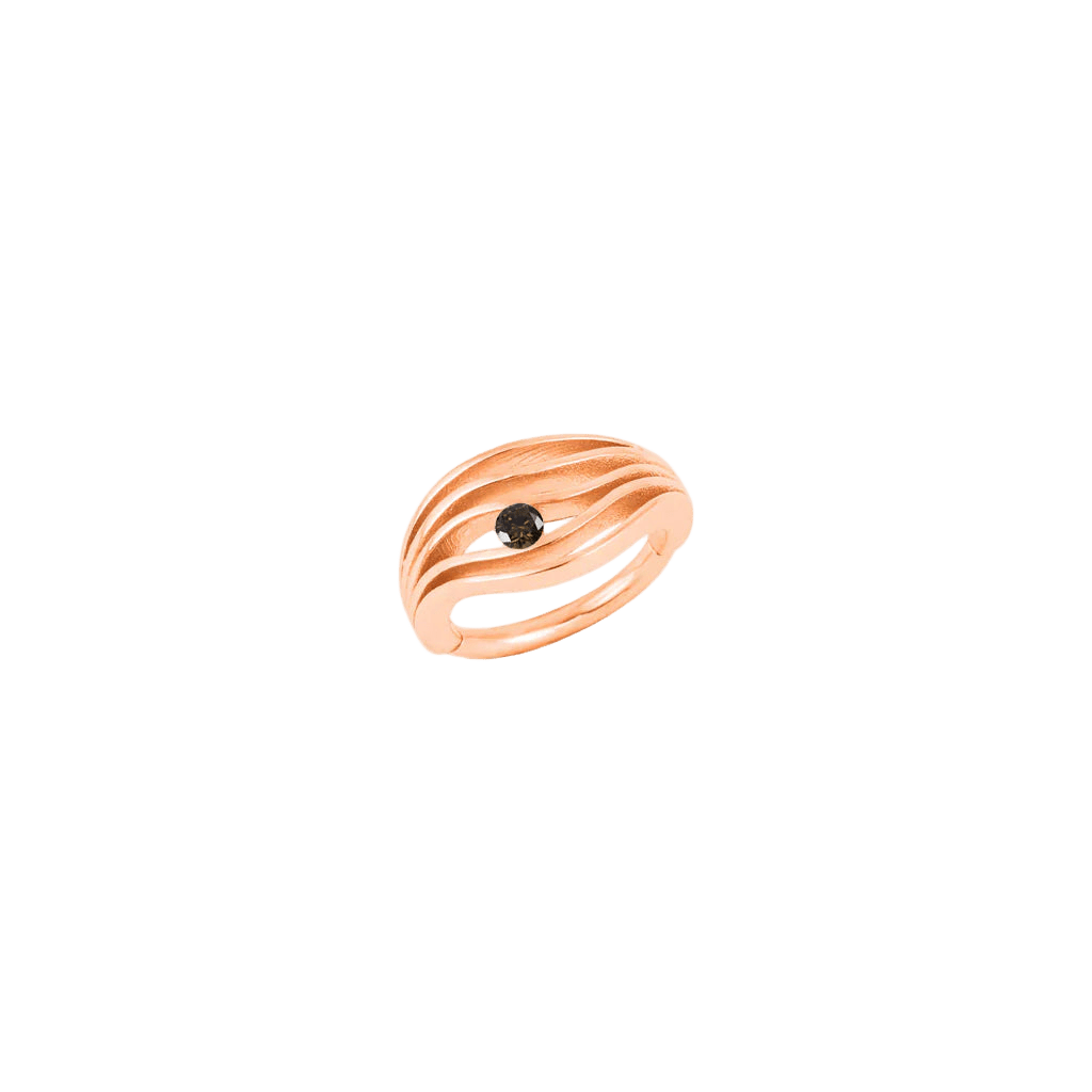 Shoreline Clicker with Gem – 14K & 18K Gold - piercing - zone.com