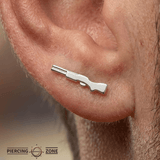 Shotgun – 14K Gold Threadless/Threaded End - piercing - zone.com