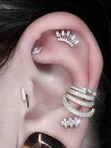 Showcase – CZ Pavé – 14K Gold Clicker Ring - piercing - zone.com