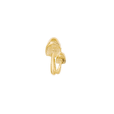 Shrooms Pin - 14K Gold Mushroom Threadless End - piercing - zone.com