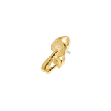 Shrooms Pin - 14K Gold Mushroom Threadless End - piercing - zone.com