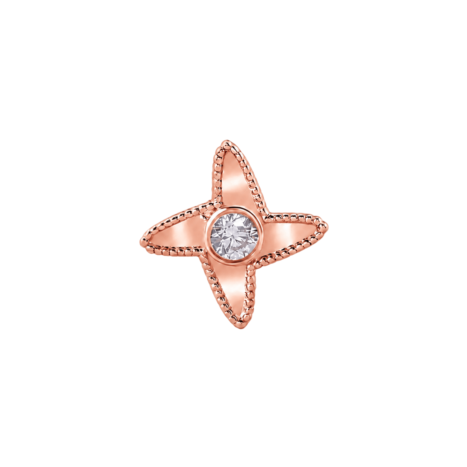 Shuriken – 14K Gold Threadless/Threaded End - piercing-zone.com