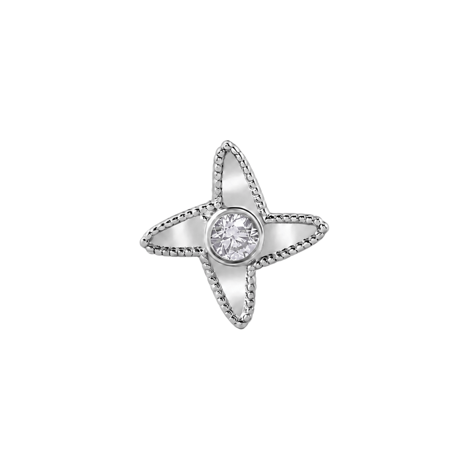 Shuriken – 14K Gold Threadless/Threaded End - piercing-zone.com