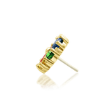 Silvester – 14K Gold Multicolor CZ Threadless End - piercing - zone.com