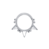 Sina Seamless Ring – 14K Gold Cup & Divot Design - piercing - zone.com