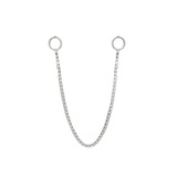 Single Box Chain – 14K Gold Piercing Chain - piercing - zone.com