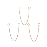 Single Box Chain – 14K Gold Piercing Chain - piercing - zone.com