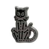 Skele Cat – 14K Gold Threadless/Threaded End - piercing - zone.com
