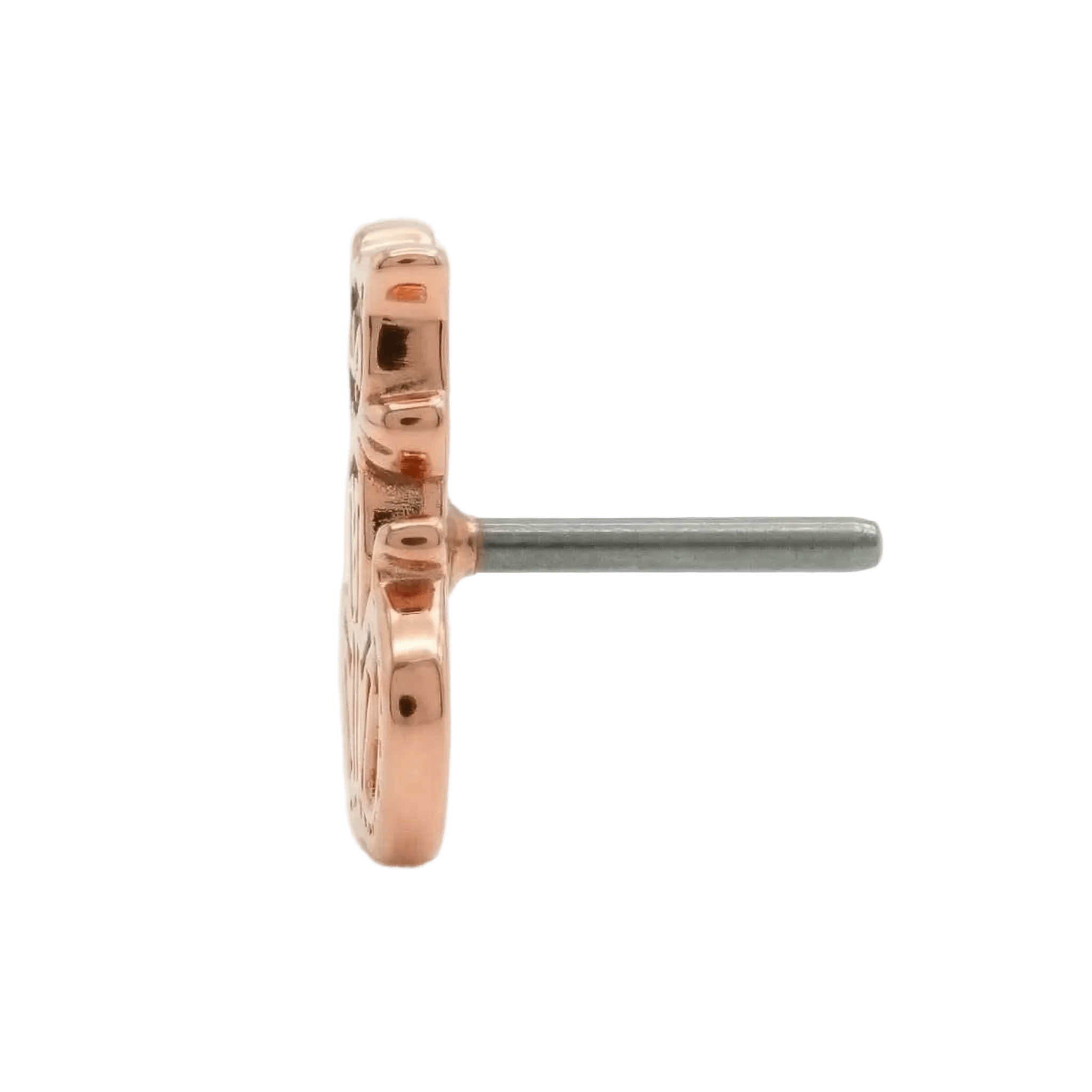 Skele Cat – 14K Gold Threadless/Threaded End - piercing - zone.com