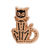 Skele Cat – 14K Gold Threadless/Threaded End - piercing - zone.com