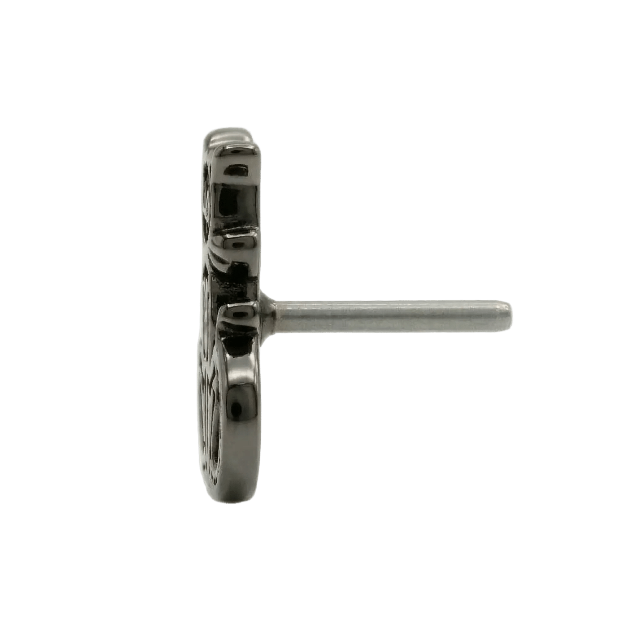 Skele Cat – 14K Gold Threadless/Threaded End - piercing - zone.com