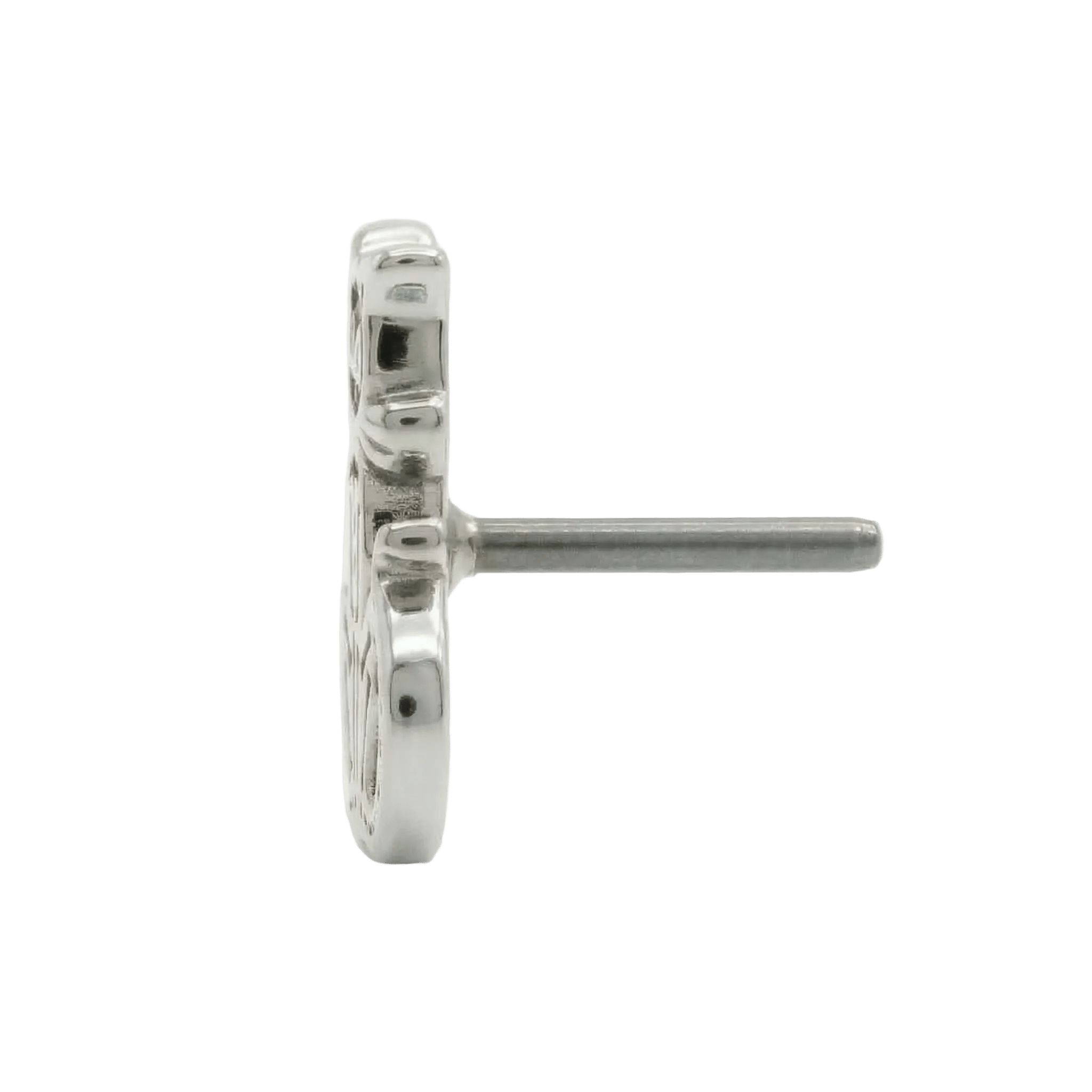 Skele Cat – 14K Gold Threadless/Threaded End - piercing - zone.com