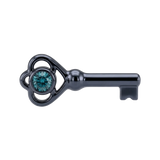 Skeleton Key - 14K Gold Threadless/Threaded