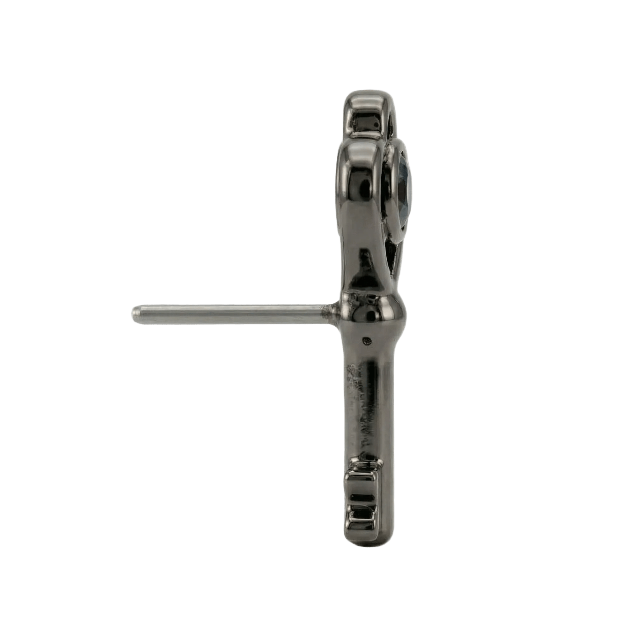 Skeleton Key - 14K Gold Threadless/Threaded - piercing - zone.com