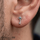 Skeleton Key - 14K Gold Threadless/Threaded - piercing - zone.com