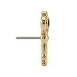 Skeleton Key - 14K Gold Threadless/Threaded - piercing - zone.com