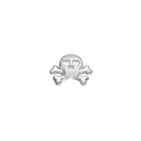 Skull and Bones – 14K Gold Threadless & Threaded End - piercing - zone.com