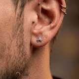 Skull and Bones – 14K Gold Threadless/Threaded End - piercing - zone.com