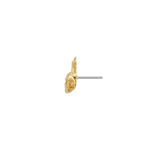 Skull Candle - 18K Gold Threadless/Threaded End - piercing-zone.com