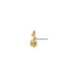 Skull Cherries - 18K Gold Threadless End - piercing-zone.com
