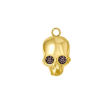Skull with Gems – 14K & 18K Gold Charm