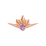 Skye – 14K/18K Gold Grooved Gem Threadless End - piercing - zone.com