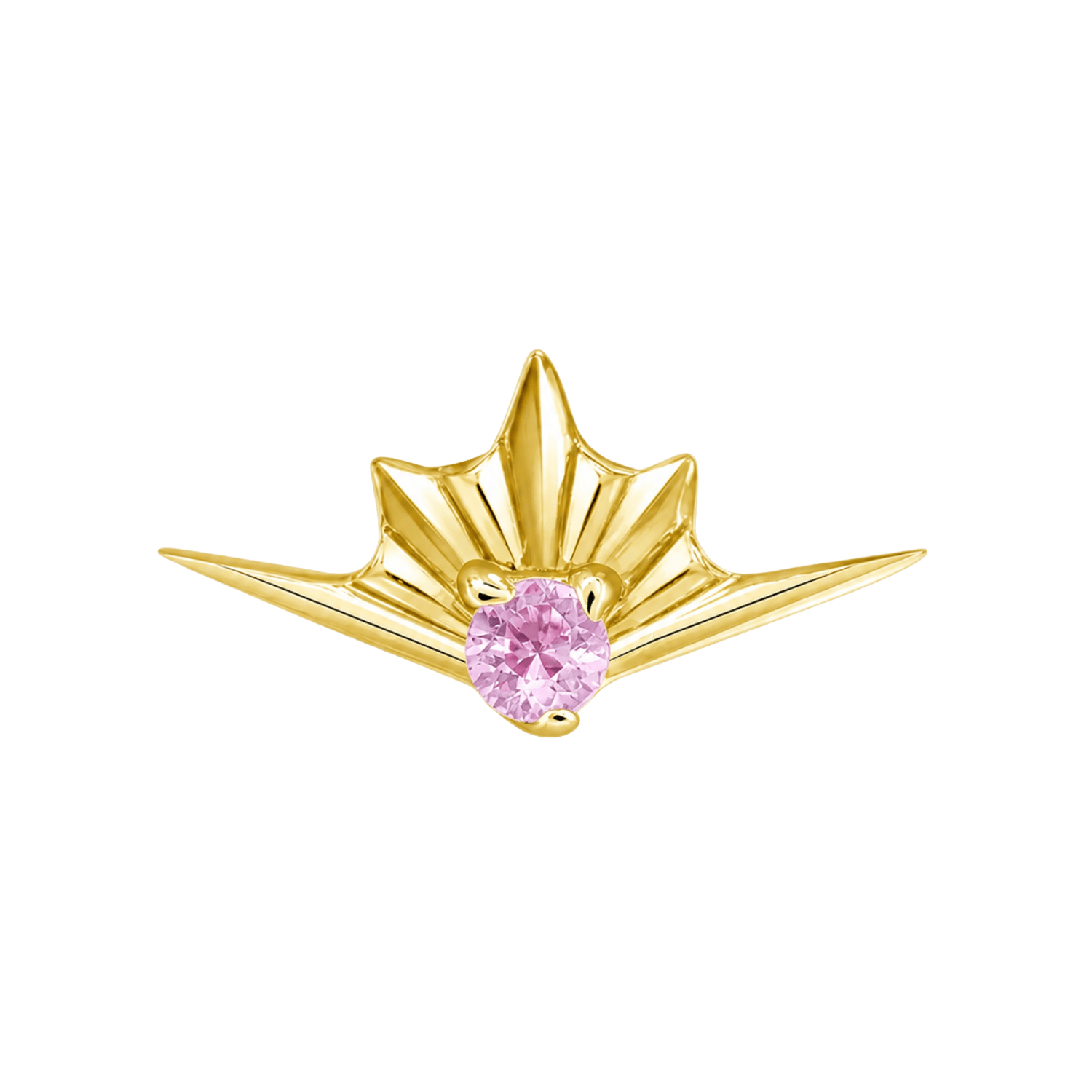 Skye – 14K Gold Threadless/Threaded End - piercing-zone.com