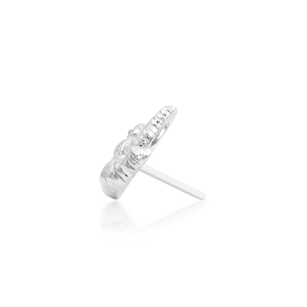 Sloth – Miniature Charm – 14K Gold Threadless End - piercing - zone.com