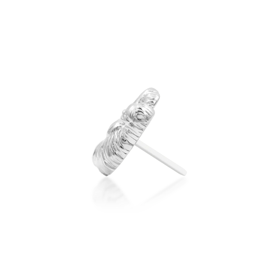 Sloth – Miniature Charm – 14K Gold Threadless End - piercing - zone.com