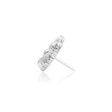 Sloth – Miniature Charm – 14K Gold Threadless End - piercing - zone.com