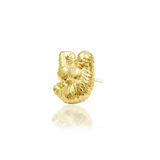 Sloth – Miniature Charm – 14K Gold Threadless End - piercing - zone.com