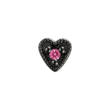 Small Heart - 14K Gold Stone Threadless/Threaded End