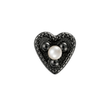 Small Heart - 14K Gold Stone Threadless/Threaded End